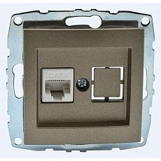 Розетка ethernet rj-45 без рамки mono electric despina - larissa 500-002305-125
